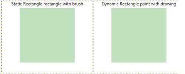 Dynamic and static Rectangle in WPF