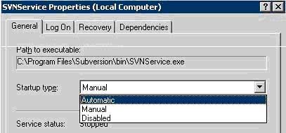 转:Subversion & TortoiseSVN: Installed and started on Windows 2003 server and local machines