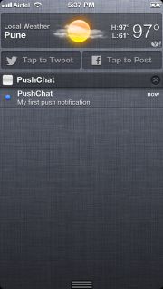 Notification center