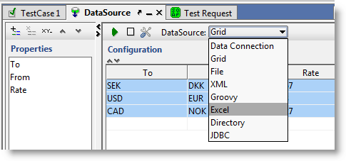 Change to Excel DataSource