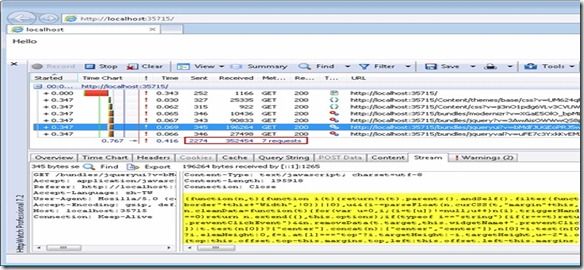 ASP.NET MVC 4 RC的JS/CSS打包压缩功能