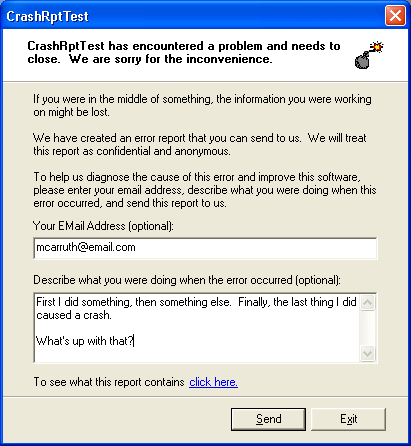 Add Crash Reporting to Your Applications with the CrashRpt Library