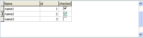 DBGrid内使用CheckBox功能