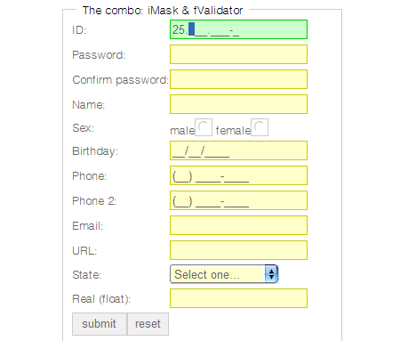 form field