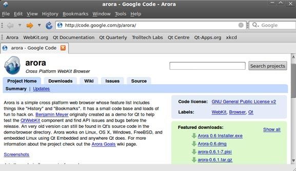 Browsers for Linux_第10张图片