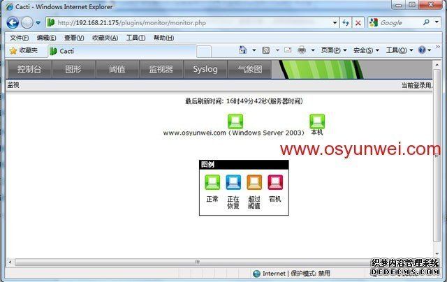 CactiEZ 中文版V10.1安装使用以及139邮箱短信报警设置