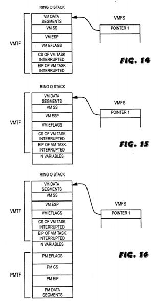 Reentrant protected mode kernel using virtual 8086 mode interrupt service routines