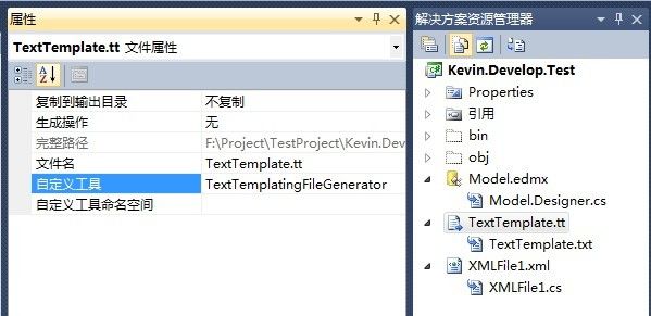 T4+VSIX 打造Visual Studio 2010 中的Entity代码生成自定义工具（上）