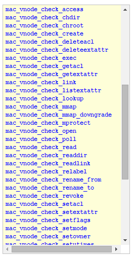 TrustedBSD Mandatory Access Control Framework分析