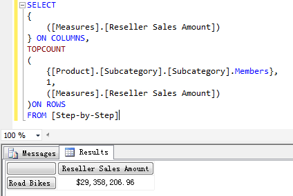 MDX Step by Step 读书笔记(七) - Performing Aggregation 聚合函数之 Max, Min, Count , DistinctCount 以及其它 TopCount, Generate