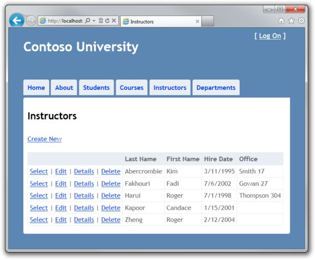 Contoso 大学 - 5 – 读取关联数据