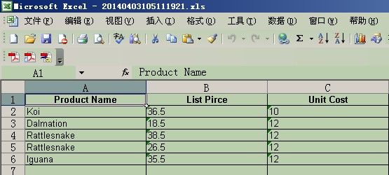 Jquery easyui datagrid 导出Excel