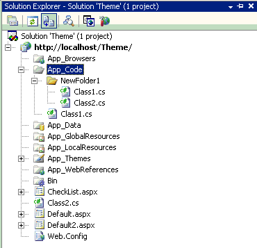 Asp.net 2.0名称空间（代码目录）初探