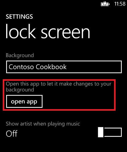 Windows Phone 8 锁屏背景与通知