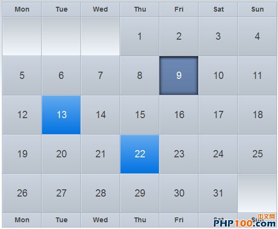 Create astonishing iCal-like calendars with jQuery