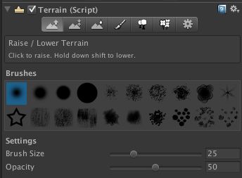 Terrain height adjustment tool.