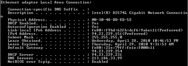 Configuration of an additional IP address_第1张图片