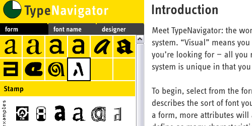 TypeNavigator - screen shot.