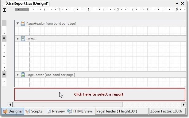 DevExpress XtraReports 入门二 创建 data-aware(数据感知) 报表