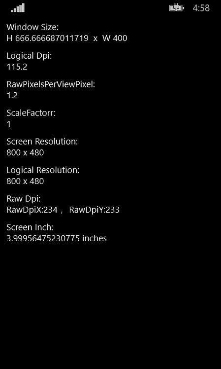 WP8.1:关于屏幕尺寸和分辨率的那些事儿