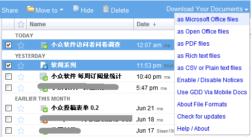 Google Docs Download - 快速批量下载 Google Docs 文档