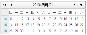 telerik的RadCalendar控件学习