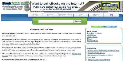 book gold mine 20 Best Websites To Download Free E Books, Part II