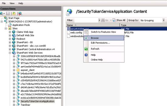 SharePoint 2010: Nailing the error "The Security Token Service is unavailable"