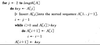 Algorithm- Insertion Sort