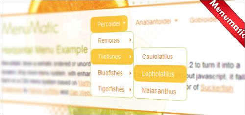 menumatic 30+ Useful Drop Down Menu Scripts To Enhance Header Navigation
