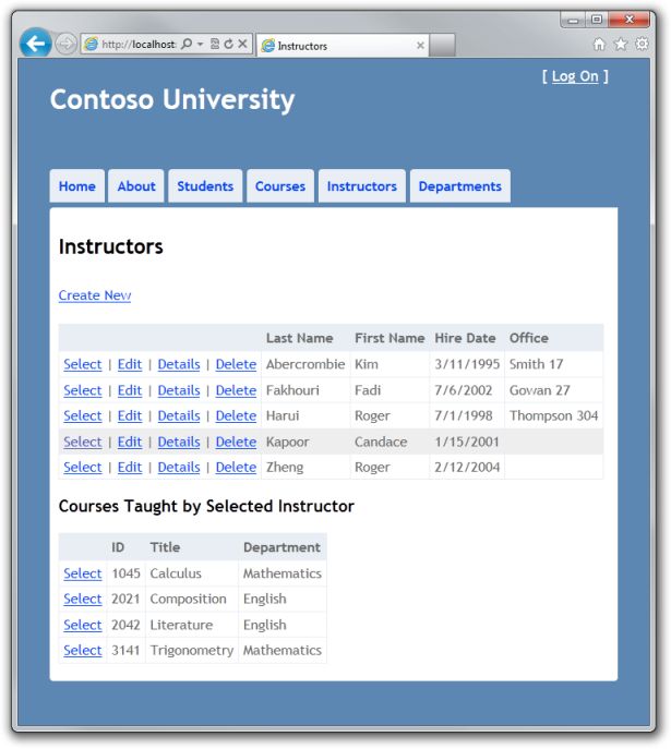 Contoso 大学 - 5 – 读取关联数据