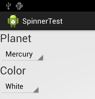 Android控件之Spinner