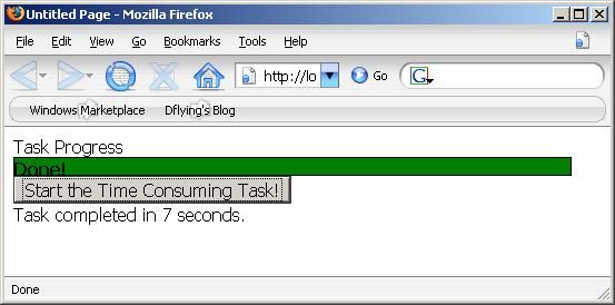 使用ASP.NET Atlas编写显示真实进度的ProgressBar（进度条）控件