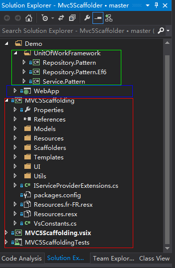 asp.net MVC 5 Scaffolding多层架构代码生成向导开源项目(邀请你的参与)