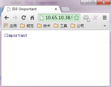IE6不完全支持!important