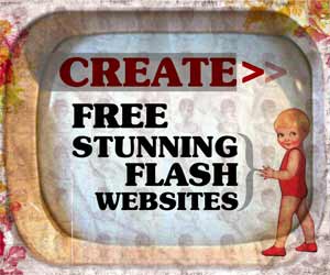 Create free stunning flash websites!