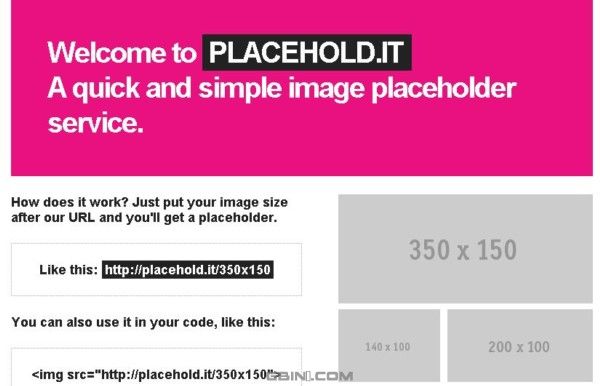 分享两个超棒的帮助你生成占位图片(placeholder image)的在线工具