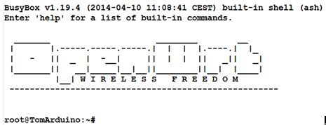 ArduinoYun教程之OpenWrt-Yun与CLI配置Arduino Yun