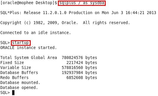 Linux下建立Oracle服务及其开机自启动