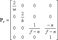 投影矩阵的推导(Deriving Projection Matrices)