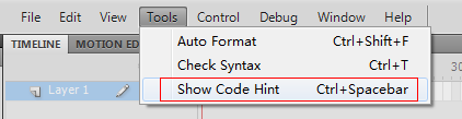 关于Flash Professional CS5的代码提示不显示的几种解决办法