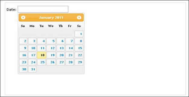 UI datepicker