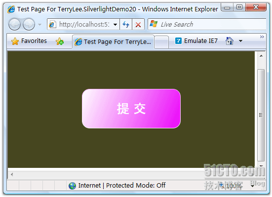 一步一步学Silverlight 2系列（9）：使用控件模板