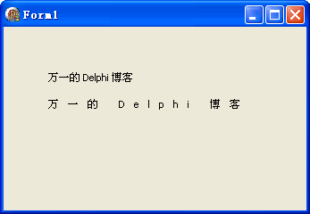 WinAPI: SetTextCharacterExtra - 设置字符间距