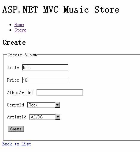 Mvc项目实例 MvcMusicStore 四