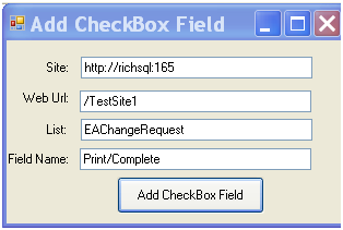 SharePoint Document Library and CheckBox Field