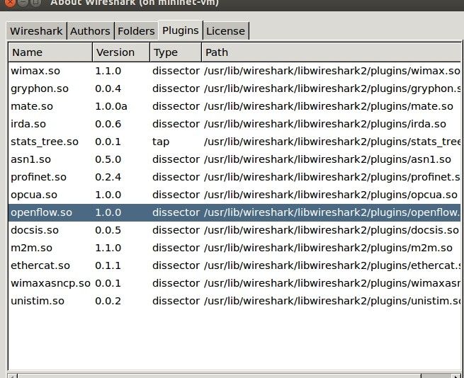 支持Openflow 1.3的wireshark插件安装教程