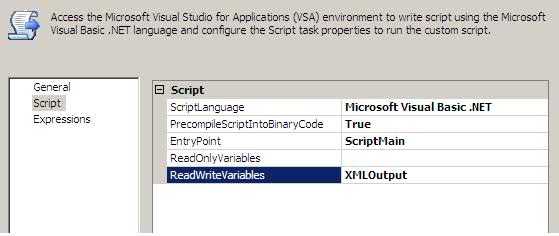 SSIS Script Task