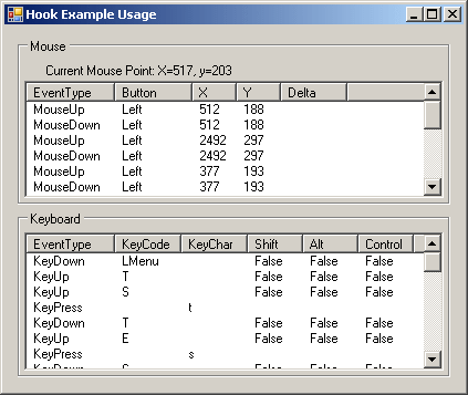 Global Mouse and Keyboard Library