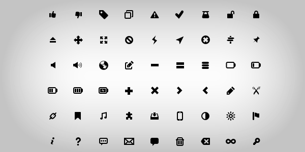 Flat Icons & Icon Fonts